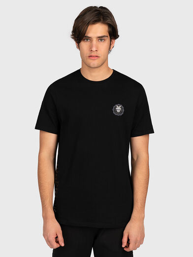 Black printed t-shirt with Japanese motifs - 1