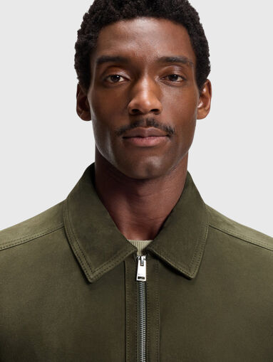 Green suede jacket - 4