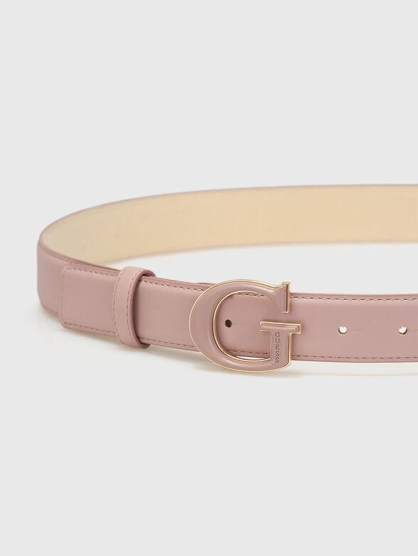 Black eco-leather belt - 2