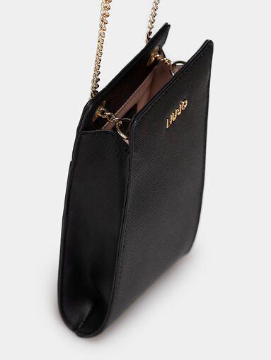 Black phone case with logo detail - 5