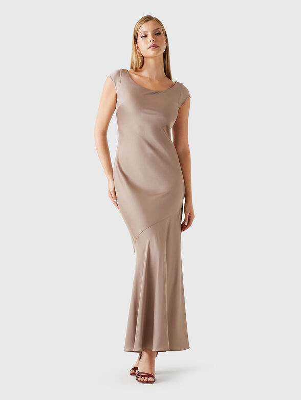 SILVANA maxi dress with animal print - 1