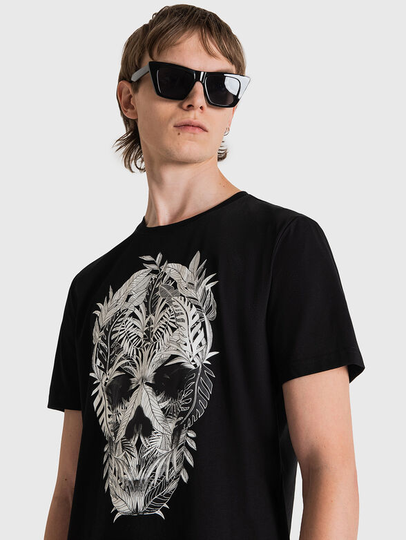 Black T-shirt with print - 1