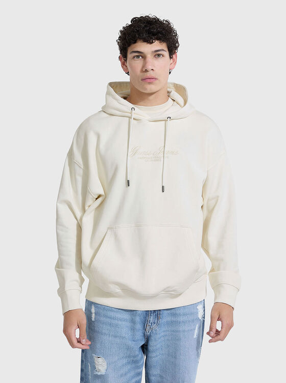 Hoodie with embroidered logo - 1