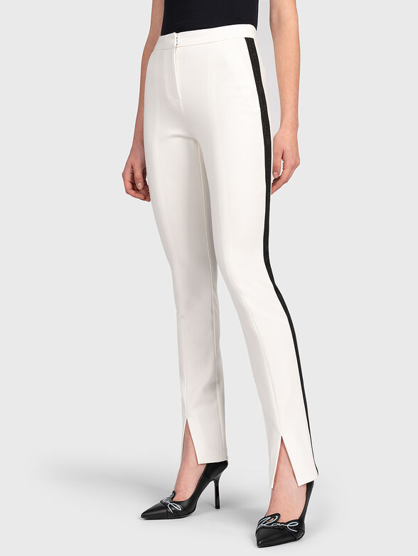 Trousers with branded straps - 1