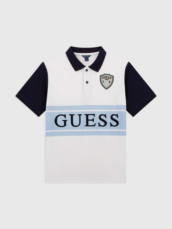 Oversized polo shirt with logo - 1