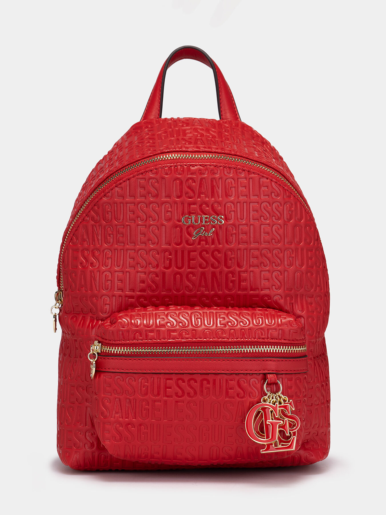 Red guess backpack purse top