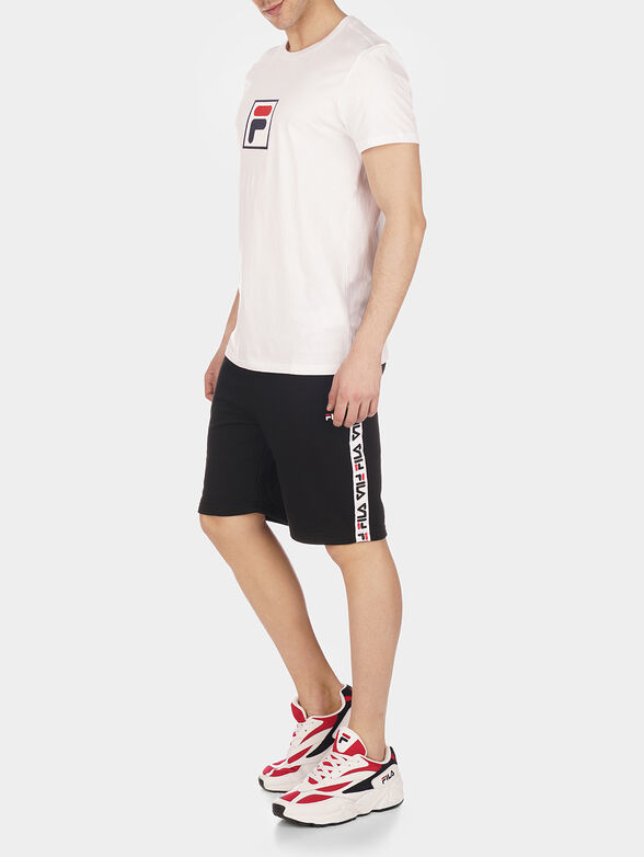 Black EVAN T-shirt with logo accent - 2