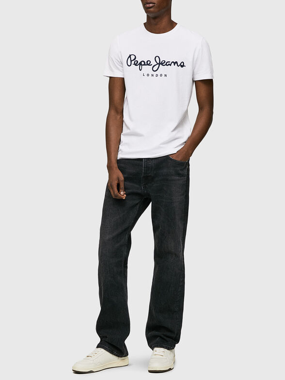 ORIGINAL STRETCH N black T-shirt with logo print - 2