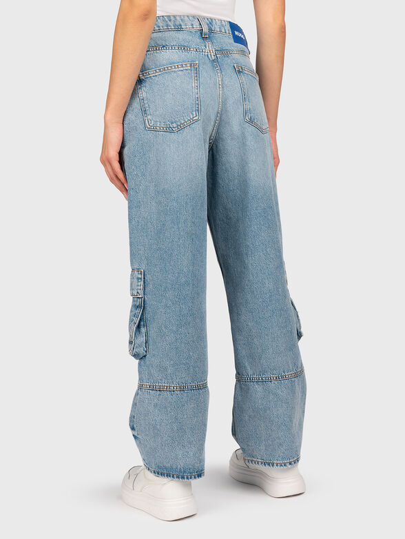 Cargo jeans with high waist - 2