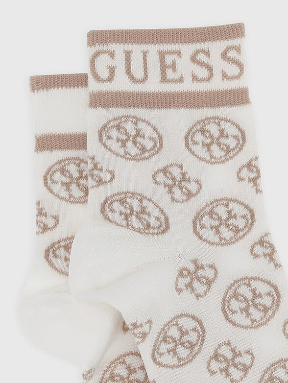 NOMIE socks with monogram logo print - 2