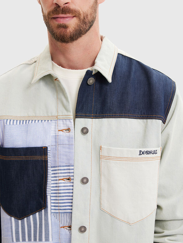 Denim jacket with art details - 4