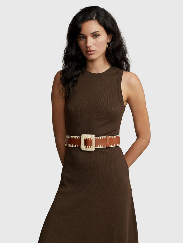 Sleeveless dress of elastic rips - 4