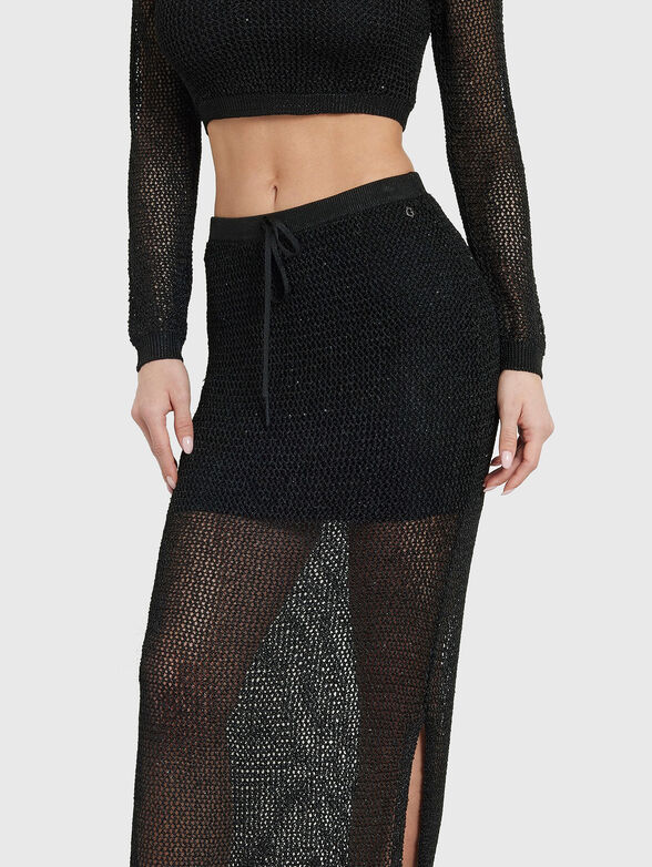 MORGEN sequins sweater long skirt - 3