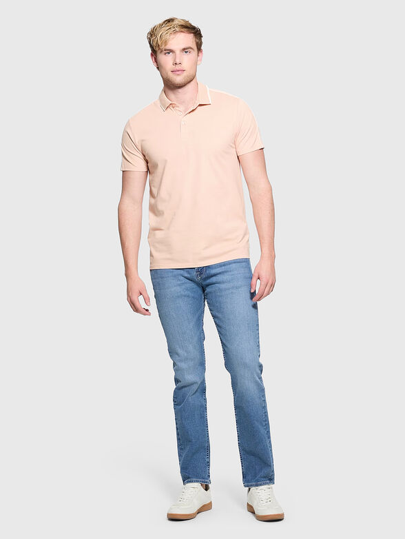 Black cotton polo shirt with details - 2