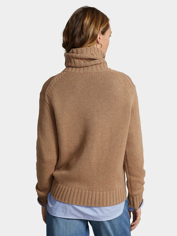Wool turtleneck sweater - 2