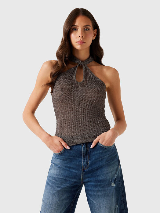 ELLA knitted top with halter neckline