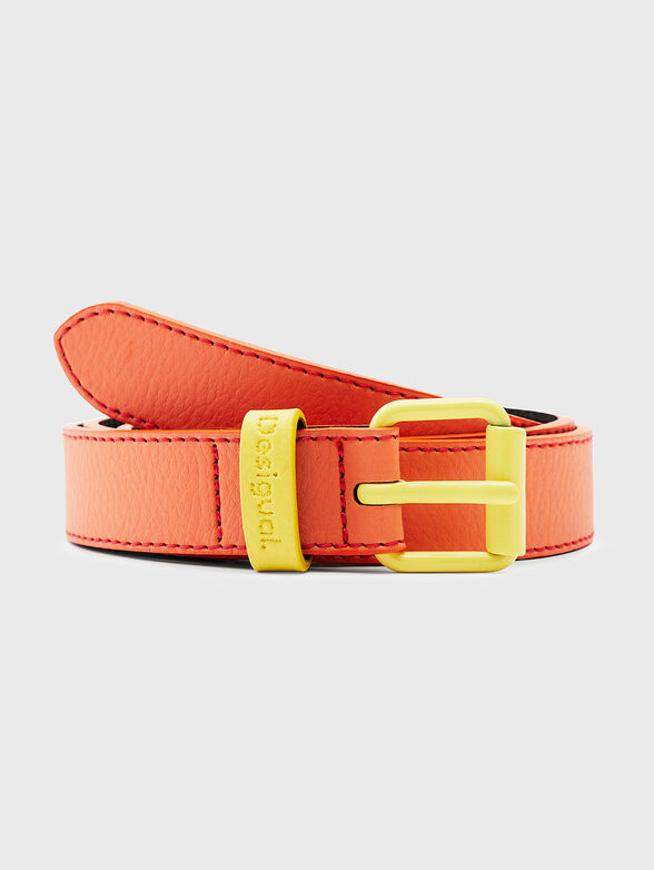 Black belt with contrast buckle - 1