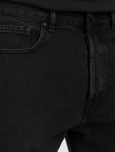 Black jeans with five pockets - 3