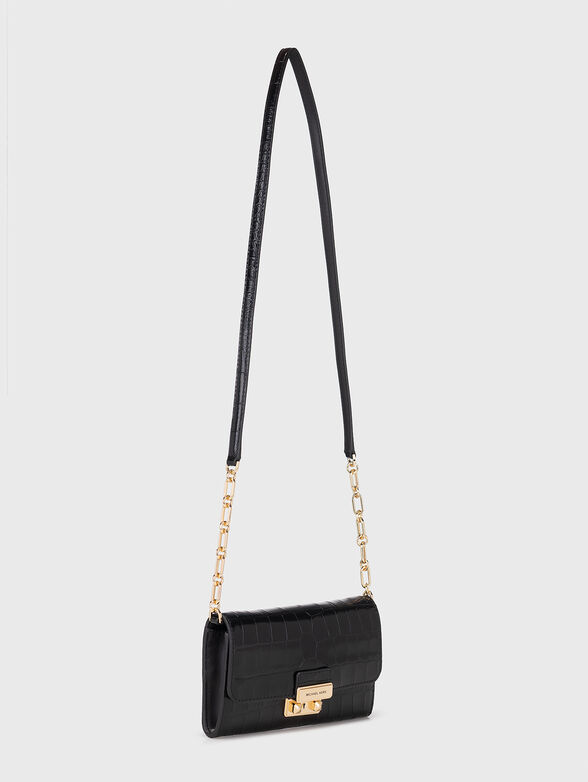 Black leather crossbody bag - 2