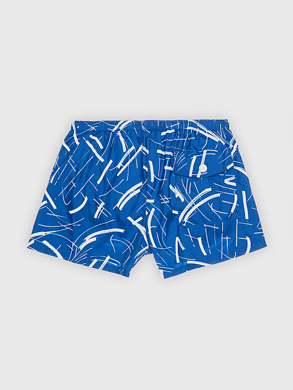 Beach shorts with accent print - 2