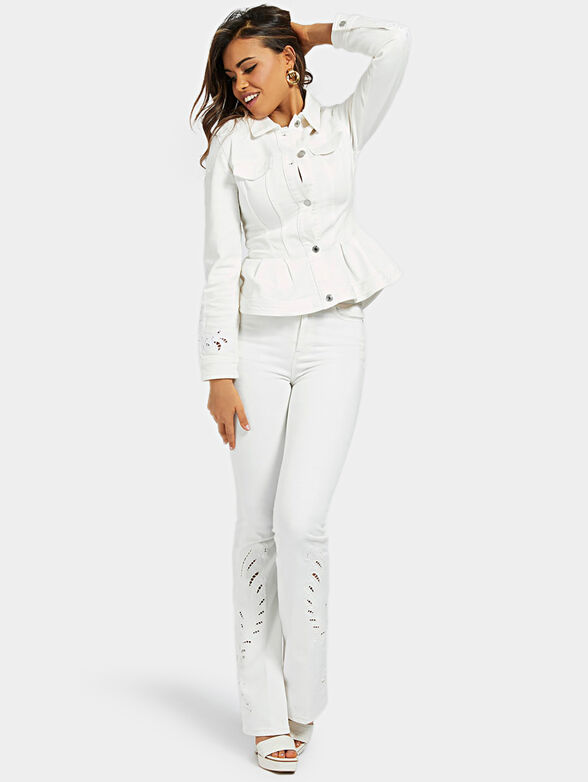 Organic cotton denim with embroideries - 2
