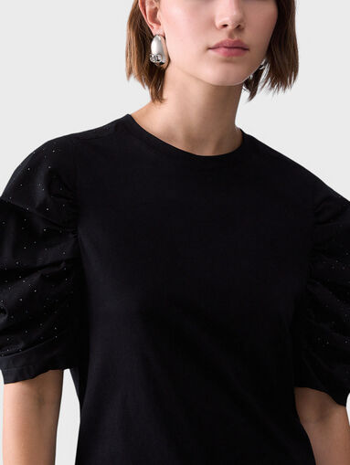 T-shirt with sleeves gathered - 5