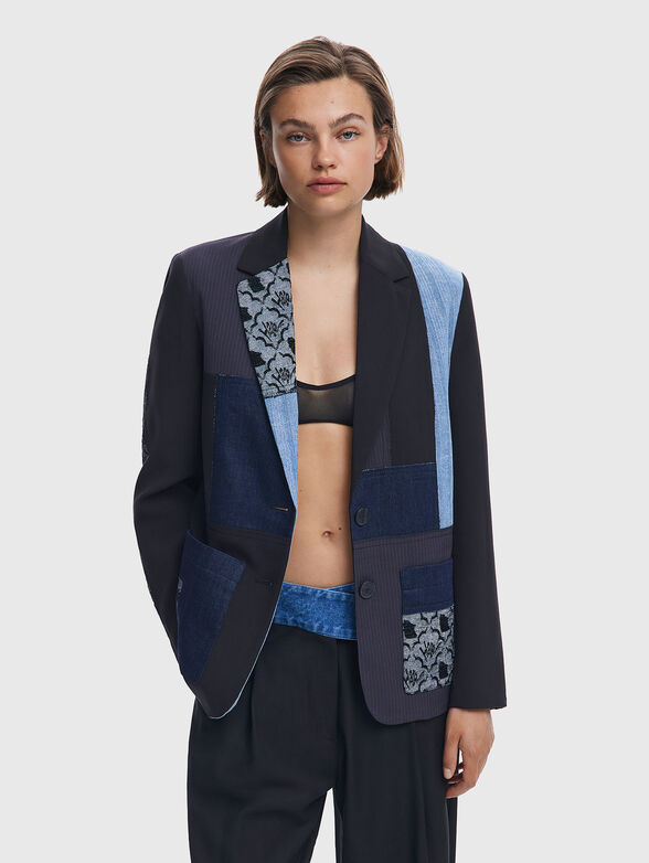 Jacket with patchwork elements - 1