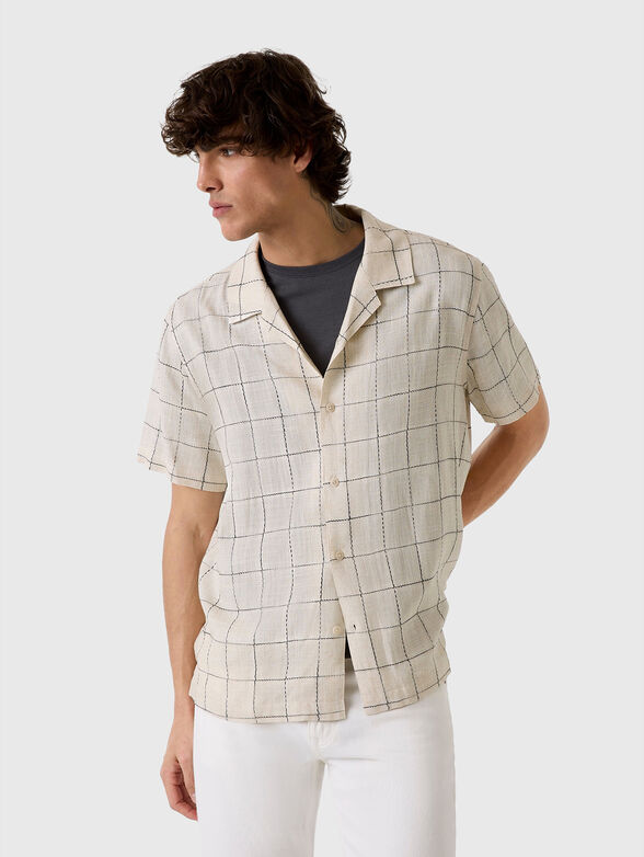 Linen-blend shirt - 1
