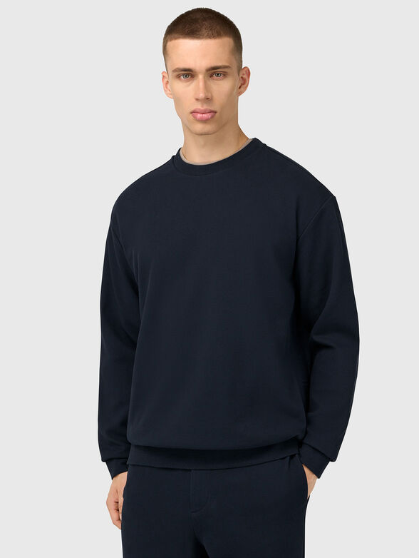 Organic cotton crew neck sweatshirt - 1
