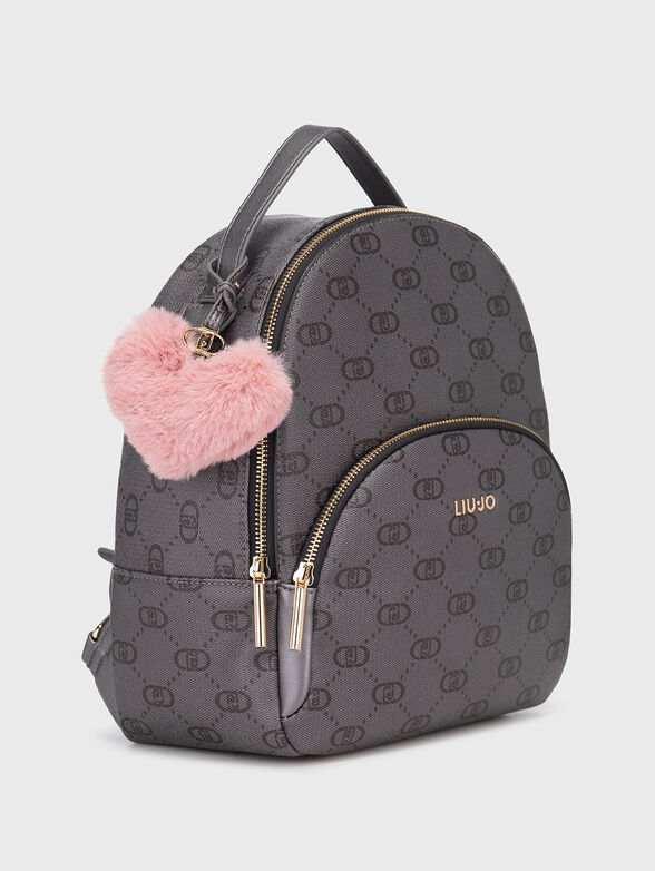 Backpack with monogram print - 3