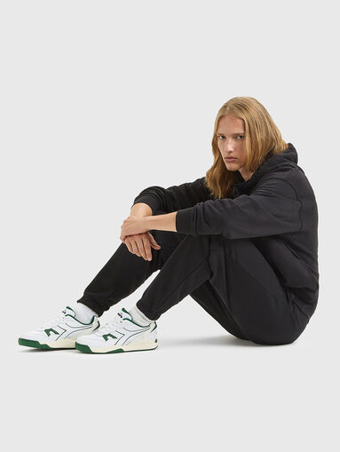 Unisex black sweatshirt with logo - 5