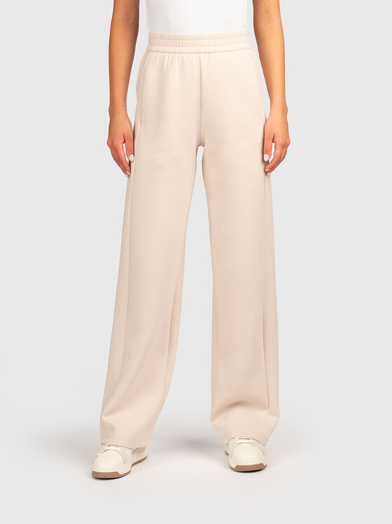 High waisted wide leg trousers - 1