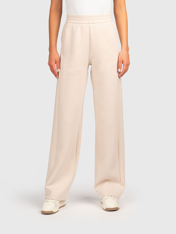 High waisted wide leg trousers - 1