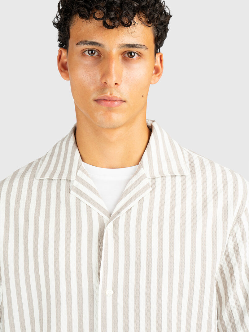 Oversized cotton-blend shirt - 3