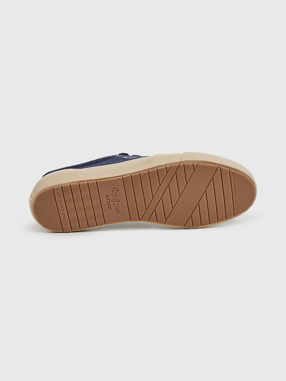 BEN URBAN dark blue leather sneakers - 5