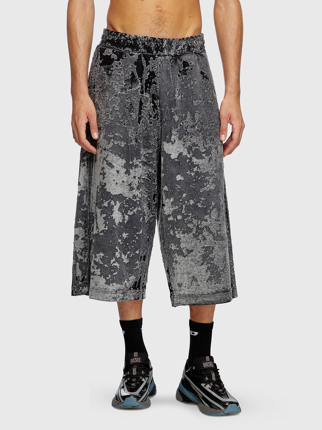 P-ECHO-SHOW sweat shorts with camouflage effect brand DIESEL