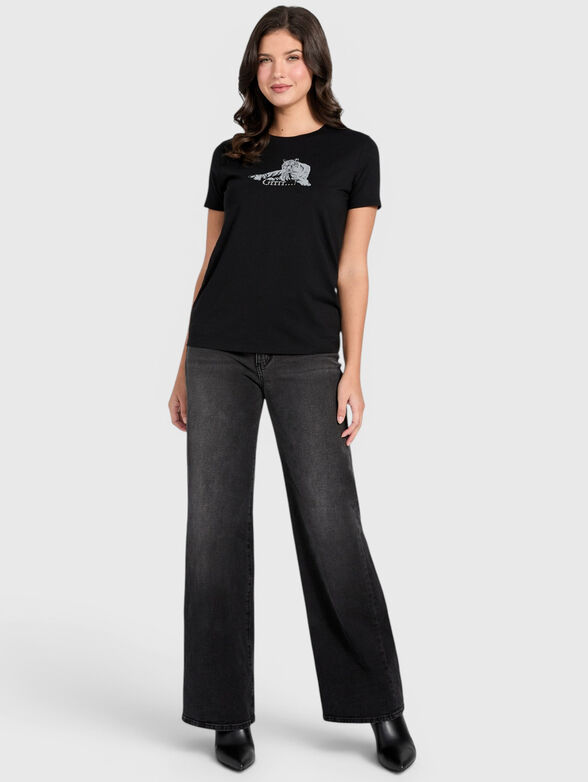 T-shirt with contrasting print - 2