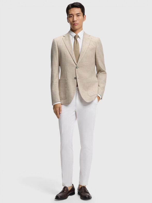 Checked wool-blend blazer - 2