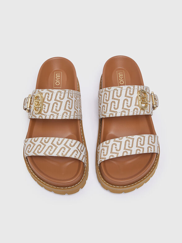 LIVIA 02 sandals with monogram print - 6
