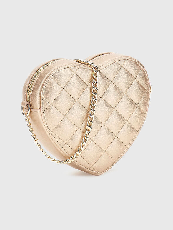 Faux leather heart bag - 2
