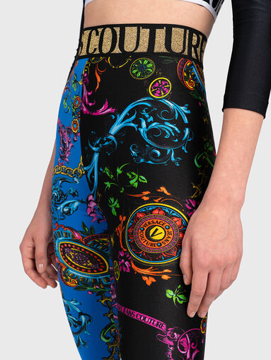 Leggings with logo print - 4