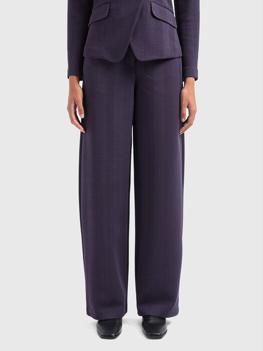 Dark blue trousers