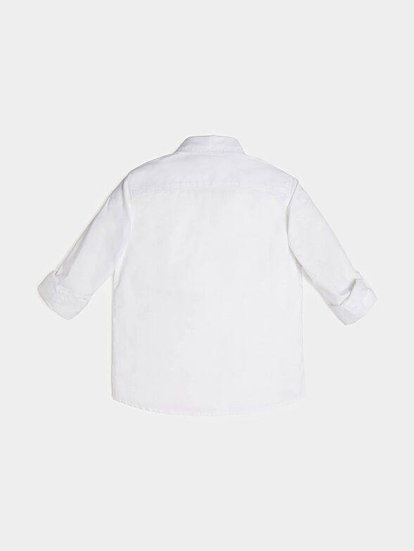 Cotton shirt in white color - 2