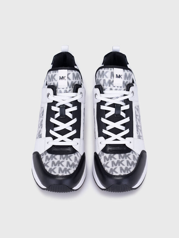 GEORGIE white sneakers with black details - 6