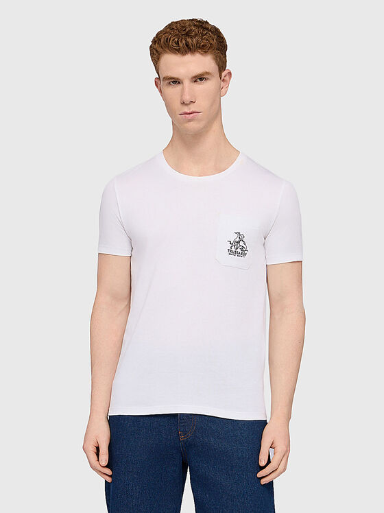 Slim T-shirt with logo - 1