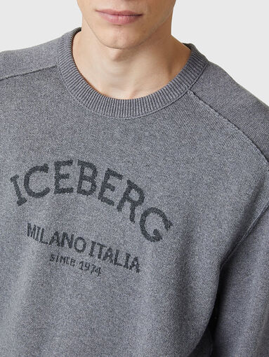 Crew neck sweater with logo - 4