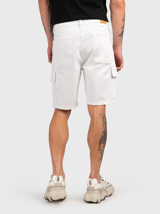 White denim shorts - 2