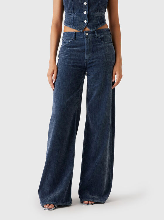 High waisted wide leg jeans - 1