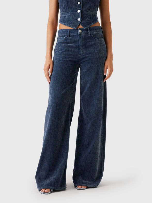High waisted wide leg jeans - 1