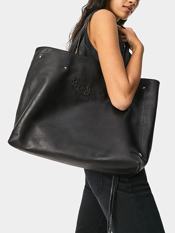 BRUNA black shopper bag - 2